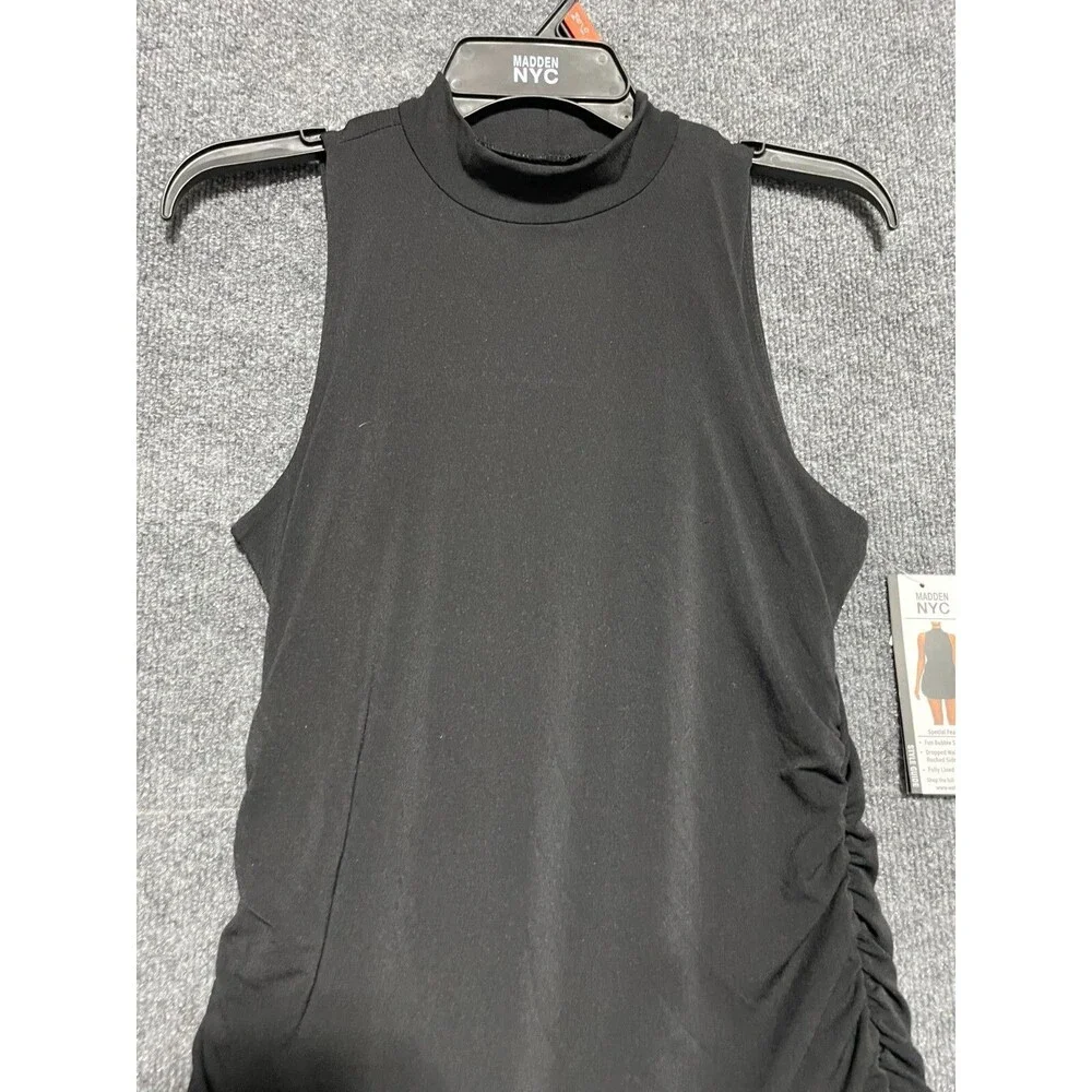 Madden NYC Dress Women's Size M Black Bubble Skirt New - Picture 2 of 10